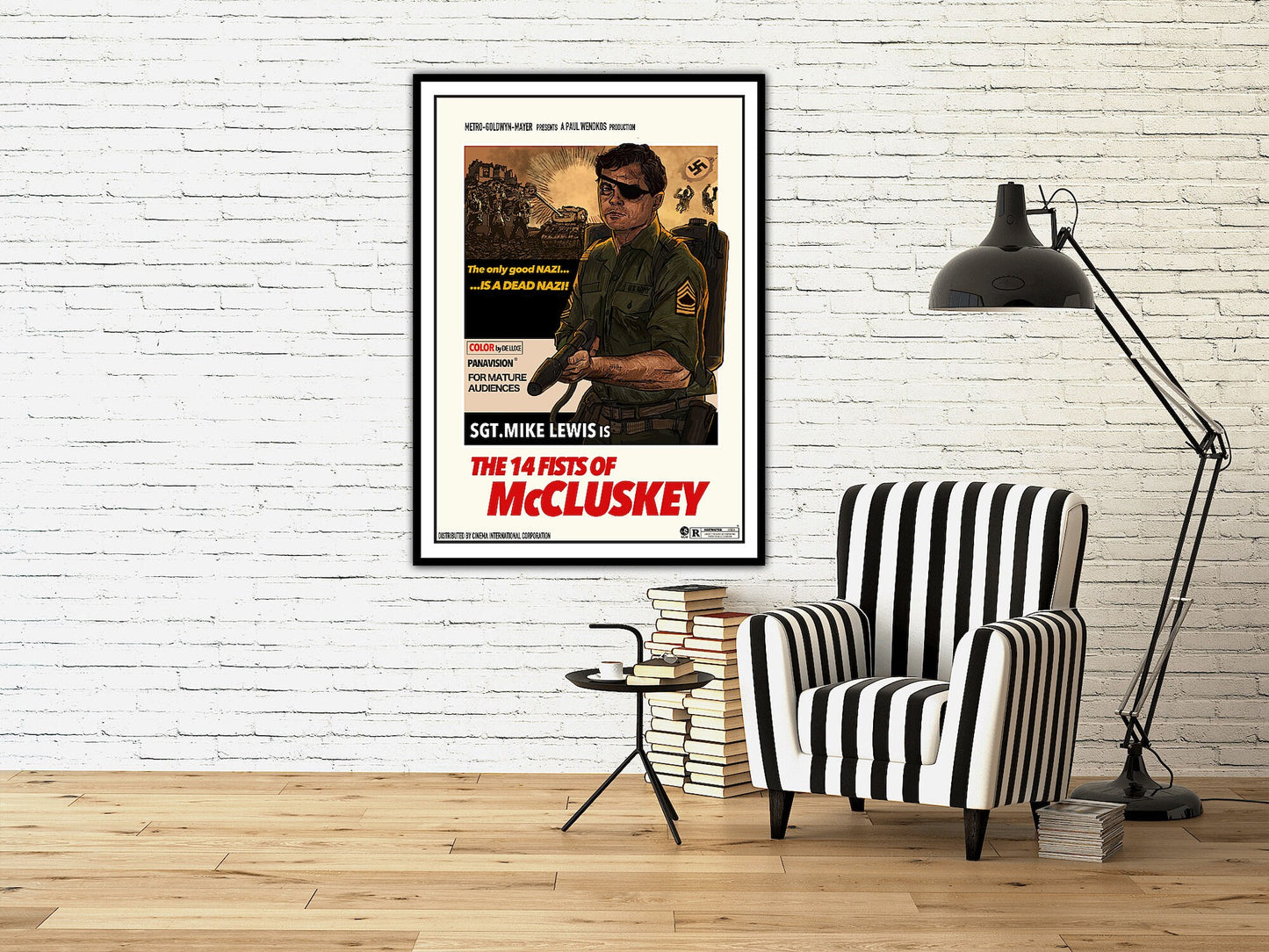 The 14 Fists of McCluskey Poster, Rick Dalton Poster, Rick Dalton Movie Print,Dalton Movie Poster,Once Upon A Time In Hollywood Poster