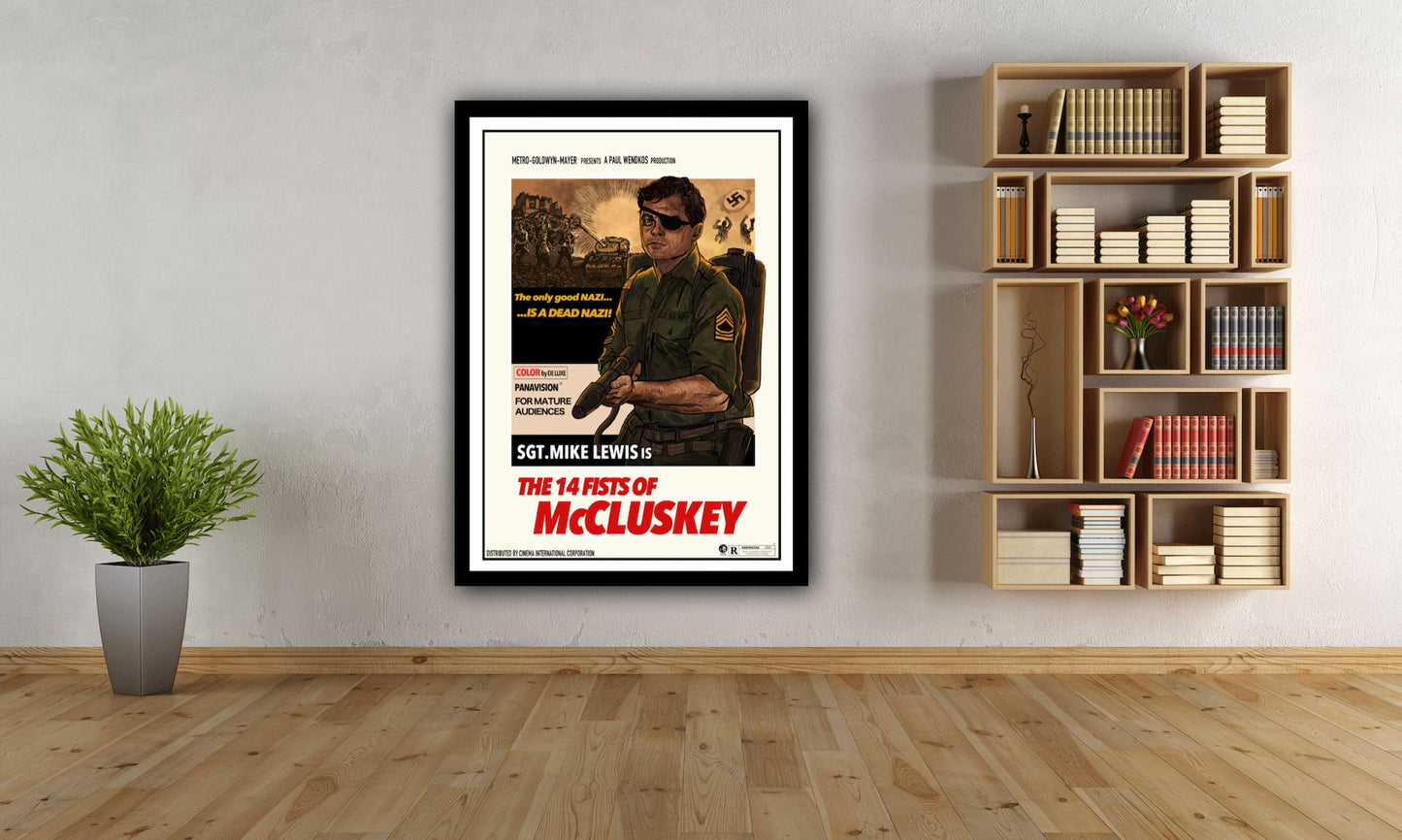 The 14 Fists of McCluskey Poster, Rick Dalton Poster, Rick Dalton Movie Print,Dalton Movie Poster,Once Upon A Time In Hollywood Poster