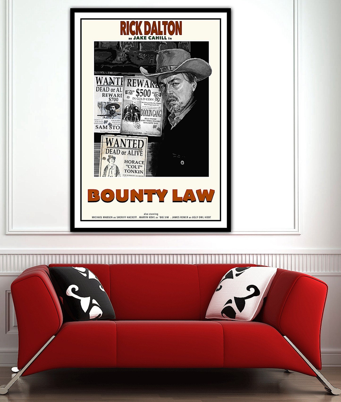 Bounty Law Poster, Rick Dalton Film Poster, Rick Dalton Bounty Law, Once Upon A Time In Hollywood, Bounty Law TV Poster, Home Decor