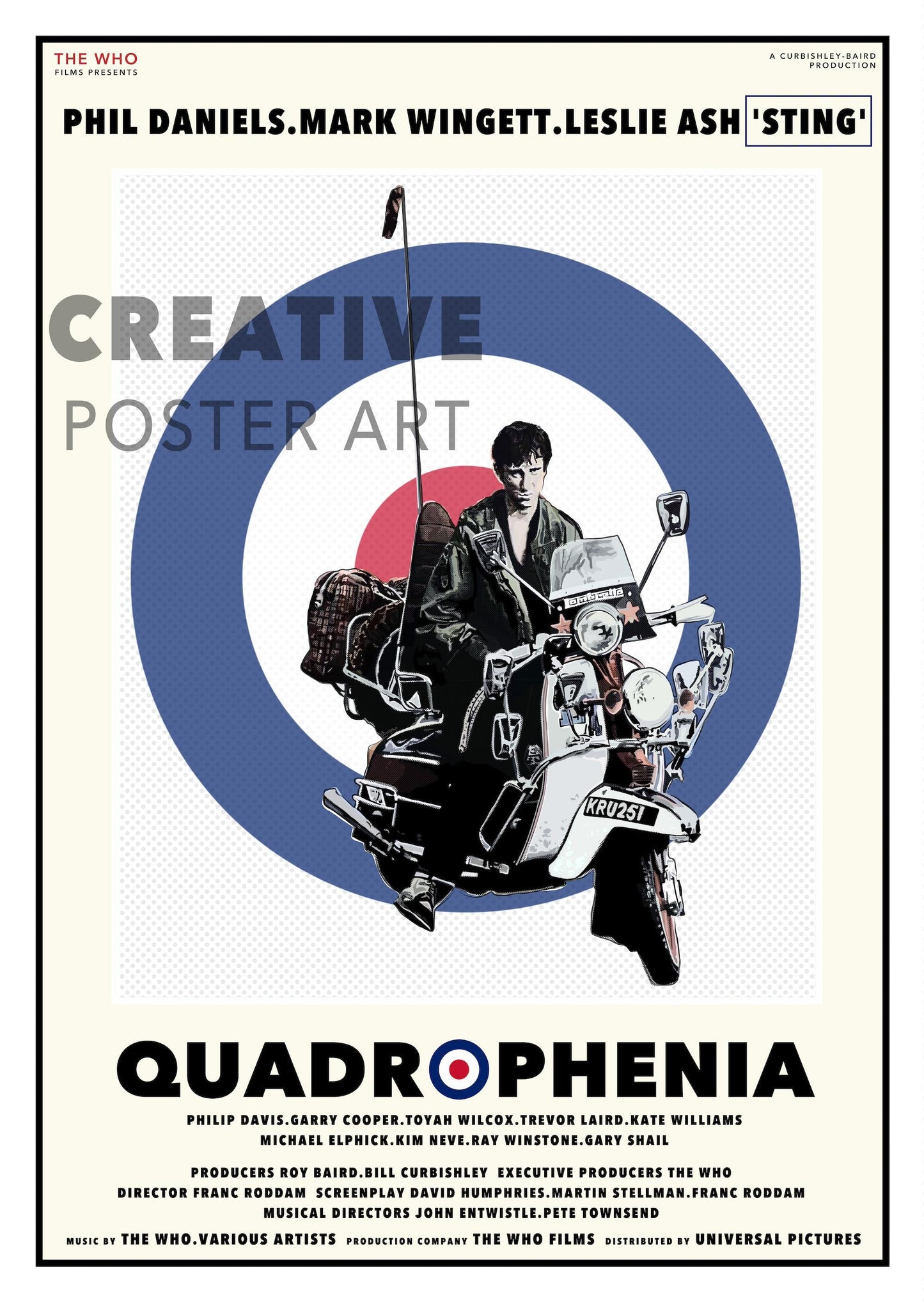 Quadrophenia Poster, Quadrophenia Poster,Home Decor Wall Art, Film Movie Poster, Hand Drawn Digital Artwork, Mod Poster, The Who Poster