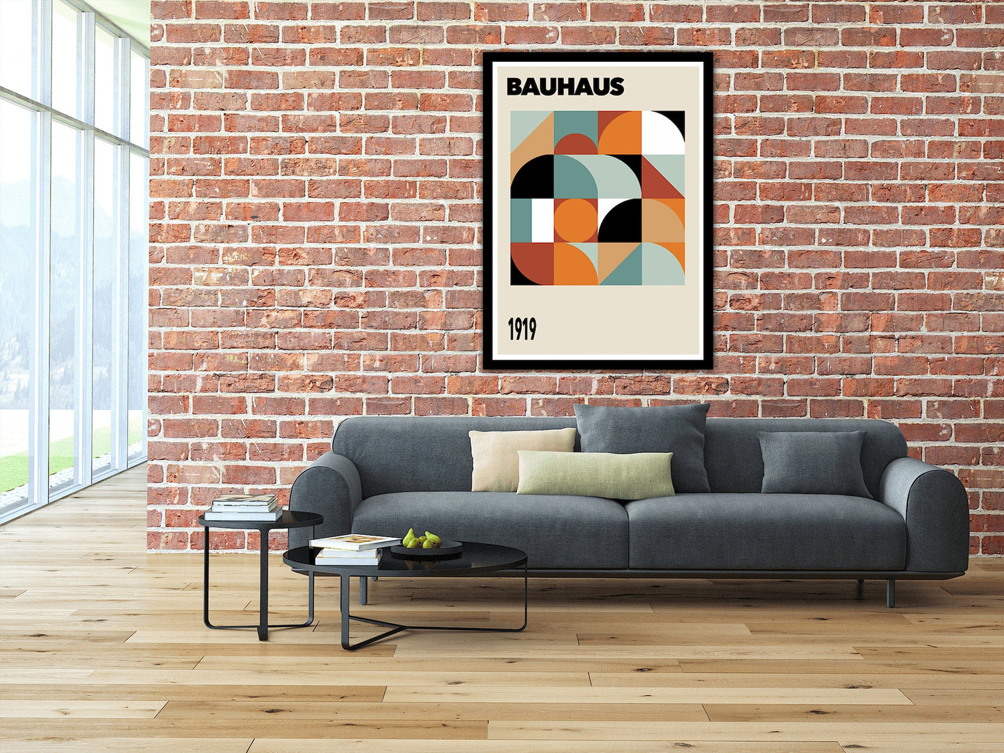 Bauhaus Poster, Bauhaus Composition Print, Bauhaus 1919 Poster, Home Decor, Wall Art, Sizes A0/A1/A2/A3/A4