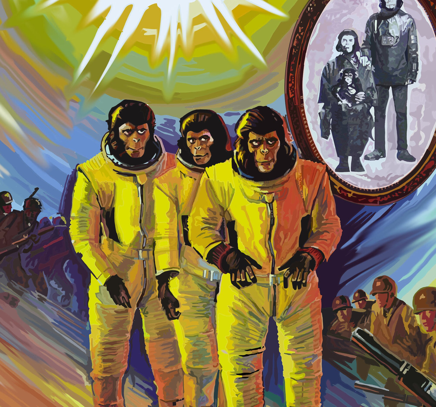 Escape from the Planet of the Apes Poster,Planet of the Apes Poster, Escape from the Planet of the Apes  Poster Print