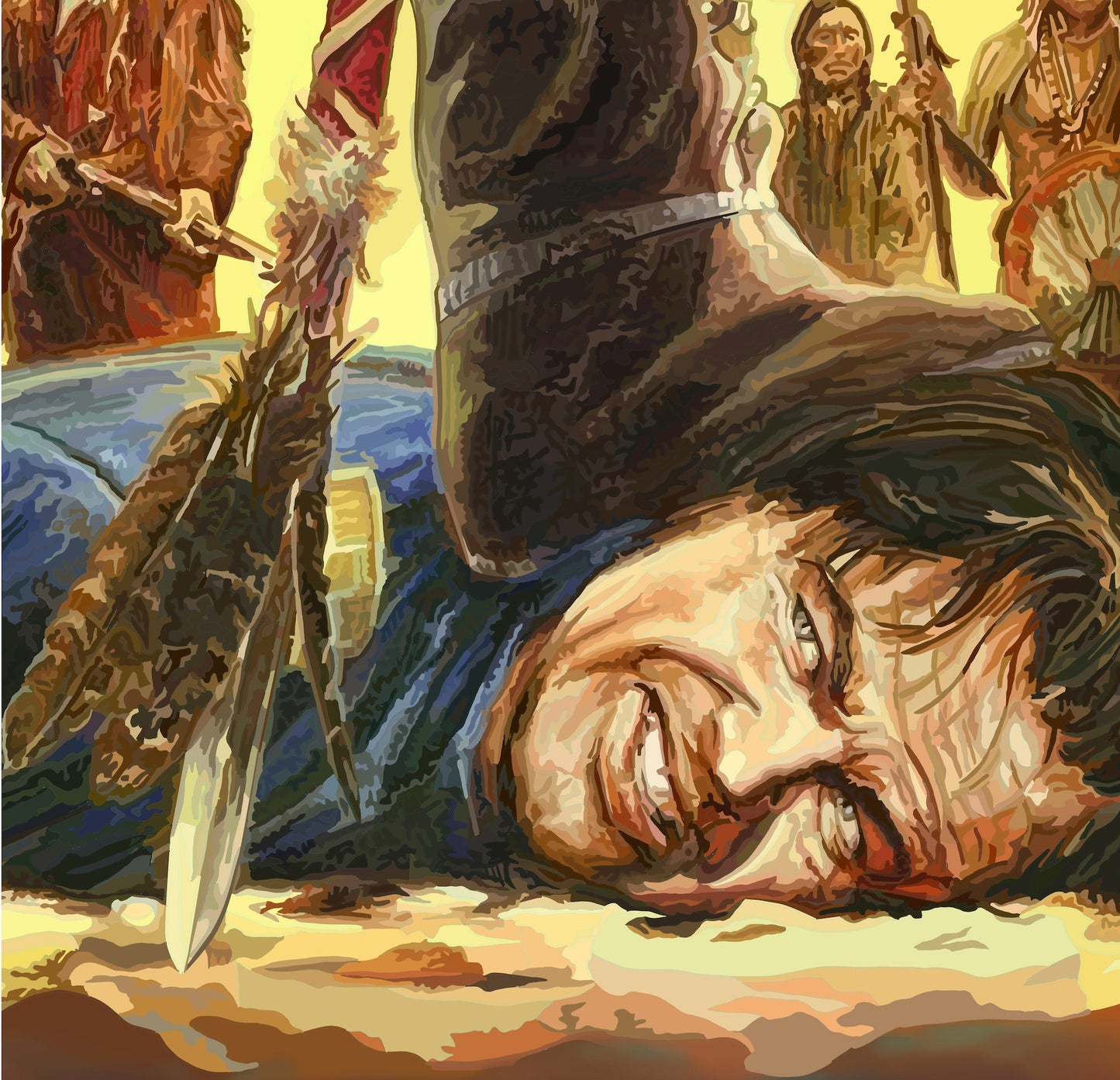 Comanche Uprising Poster, Rick Dalton Poster, Rick Dalton Art,Rick Dalton Movie Print,Dalton Movie Poster, Once Upon A Time In Hollywood Art