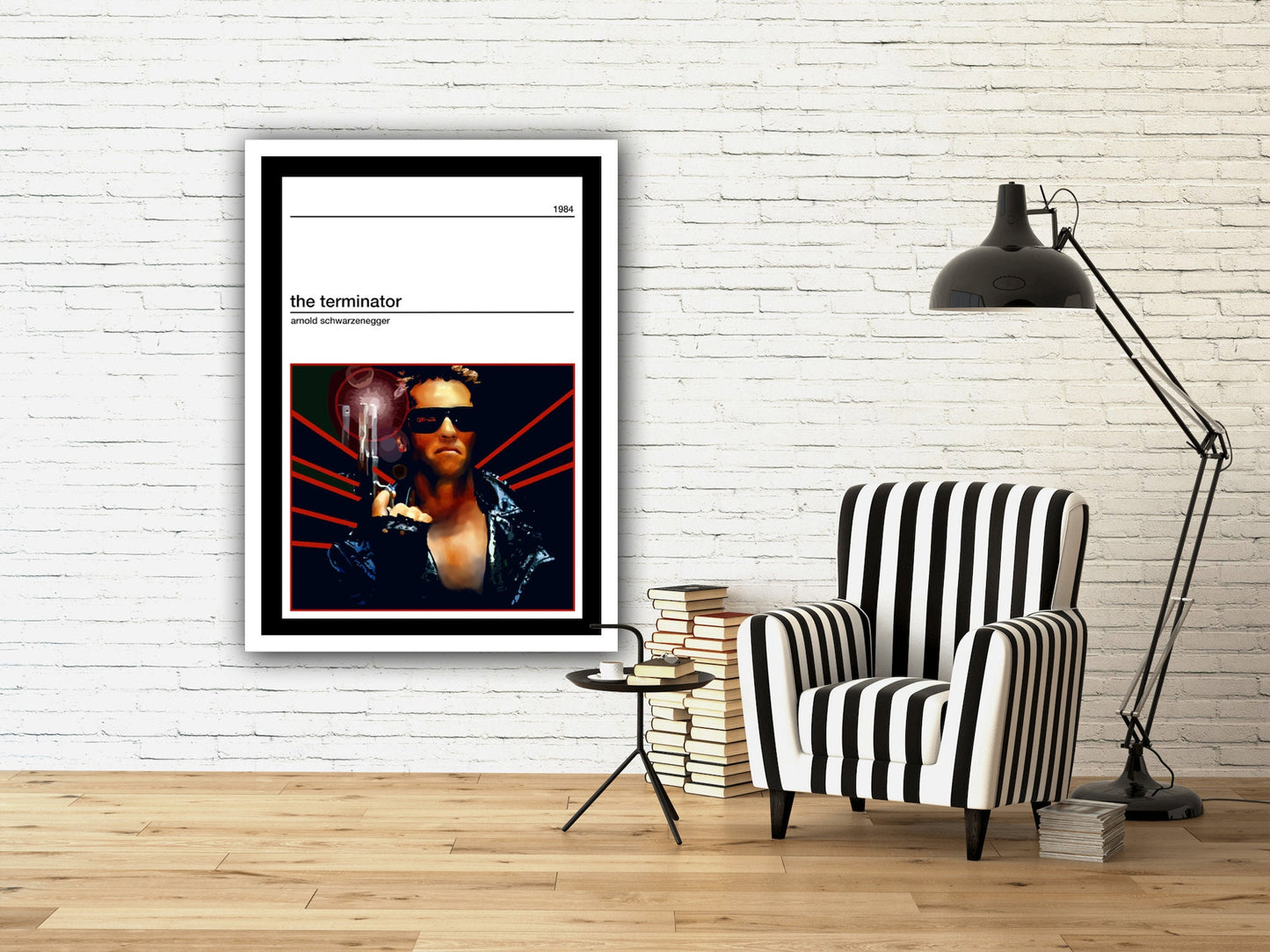 The Terminator Poster,Terminator Movie Poster Home Decor Wall Art, Film Movie Poster, Hand Drawn Digital Artwork