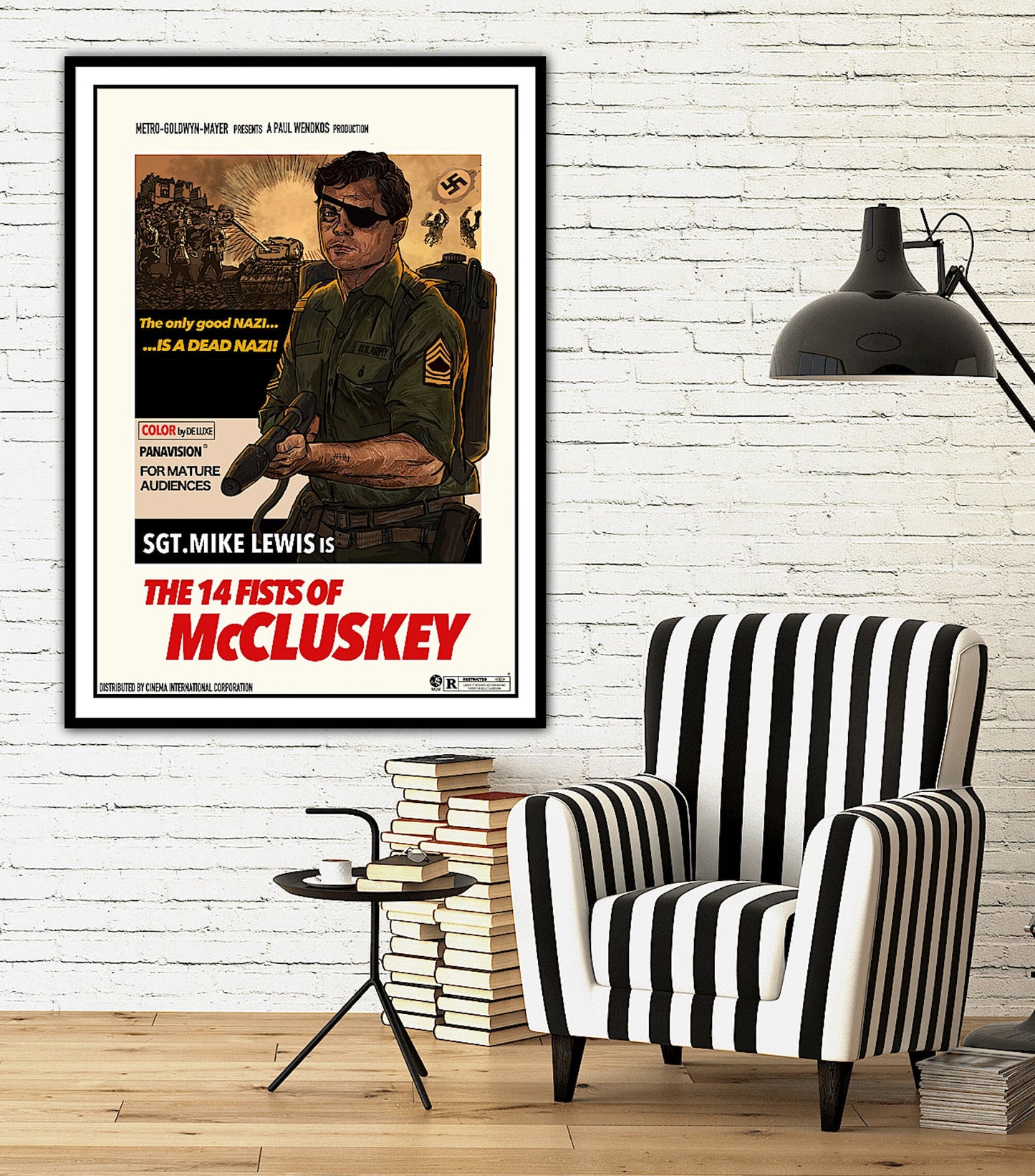 The 14 Fists of McCluskey Poster, Rick Dalton Poster, Rick Dalton Movie Print,Dalton Movie Poster,Once Upon A Time In Hollywood Poster