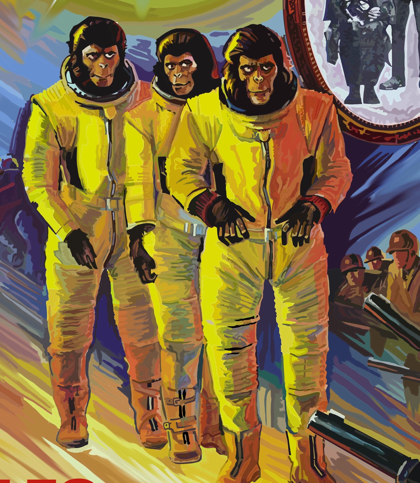 French Escape from the Planet of the Apes Poster,Planet of the Apes Poster, Planet of the Apes French Edition Poster Print