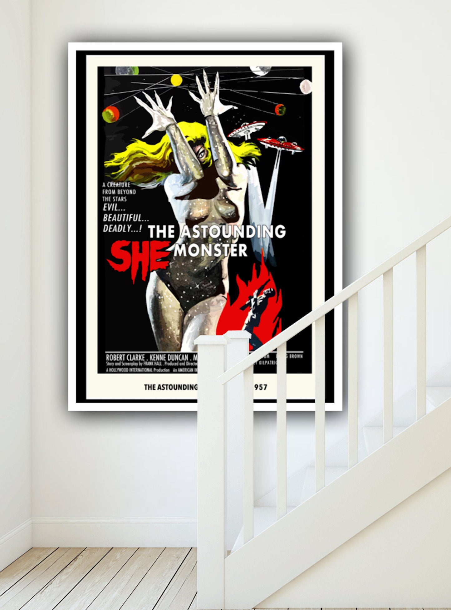 The Astounding She-Monster Poster, She-Monster Movie Poster, Retro Sci-fi Movie Poster, Classic Sci-fi Movie Poster