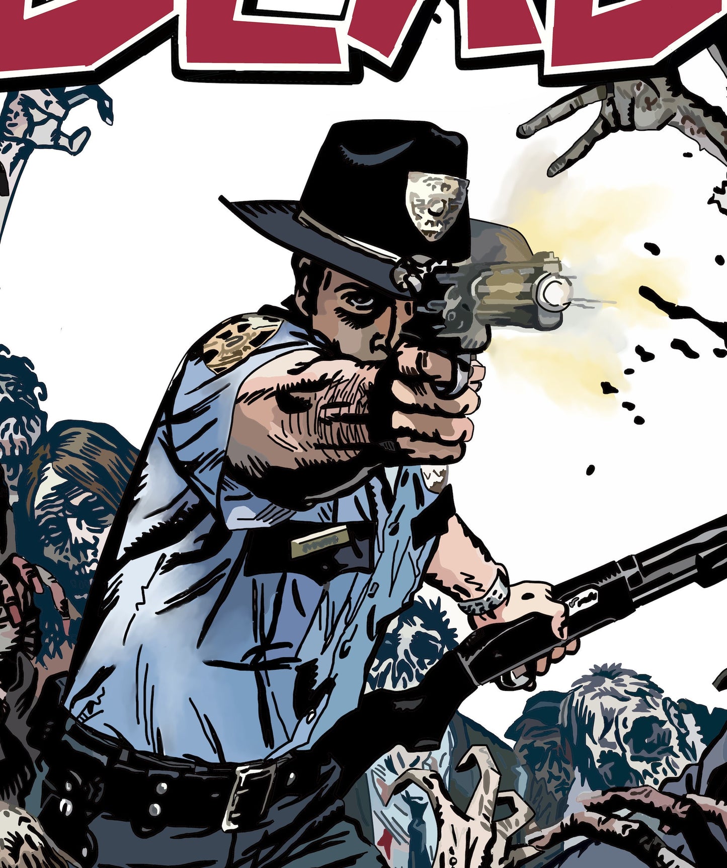 Walking Dead Poster, The Walking Dead Wall Art, Walking Dead Comic Art, Walking Dead Print, Walking Dead Graphic Poster