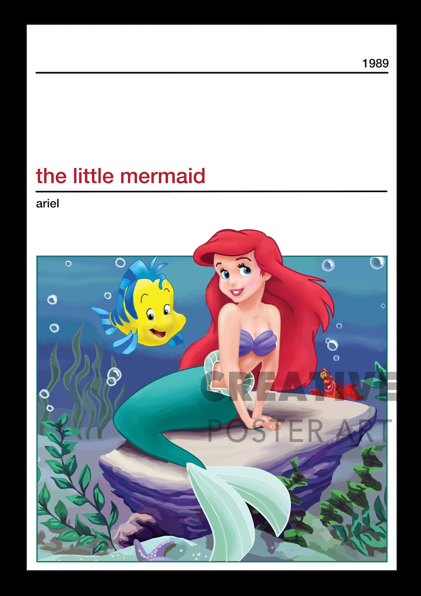 The Little Mermaid Poster, The Little Mermaid Movie Poster,Disney Ariel Poster, The Little Mermaid Print, The Little Mermaid Wall Art