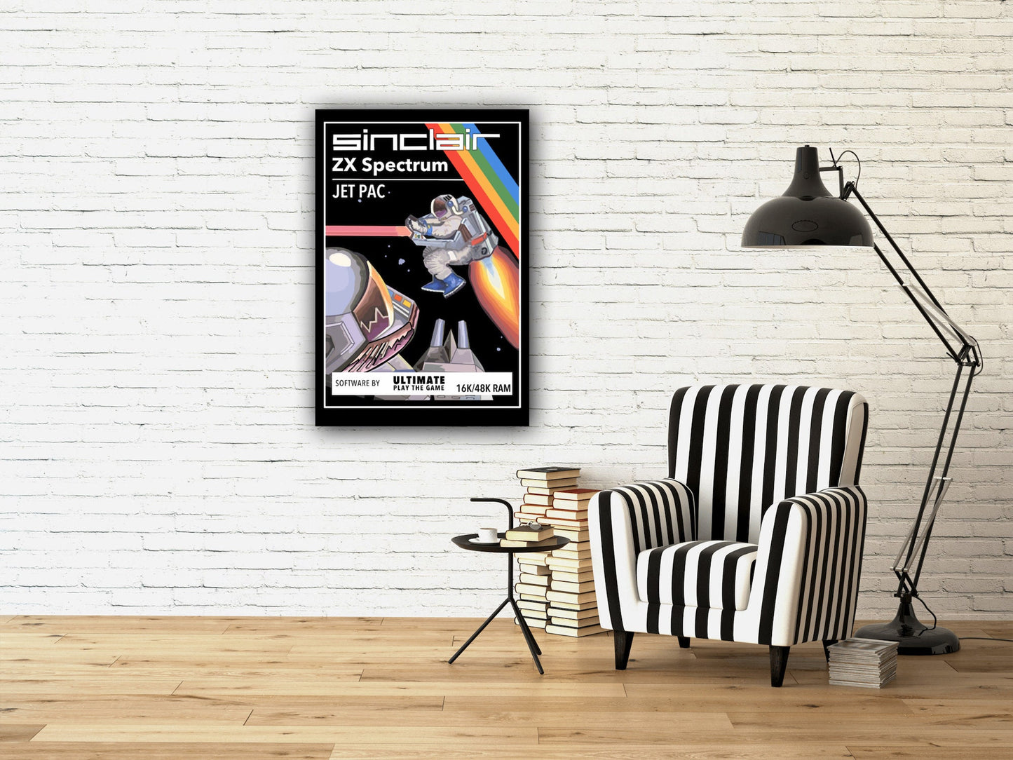 Jetpac ZX Spectrum Poster Print | Jetpac Wall Art, Home Decor, Gift Idea, Retro Gaming Print, ZX Spectrum Poster, Sizes A0/A1/A2/A3/A4