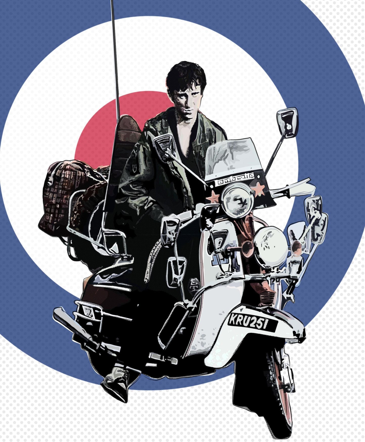 Quadrophenia Poster, Quadrophenia Poster,Home Decor Wall Art, Film Movie Poster, Hand Drawn Digital Artwork, Mod Poster, The Who Poster