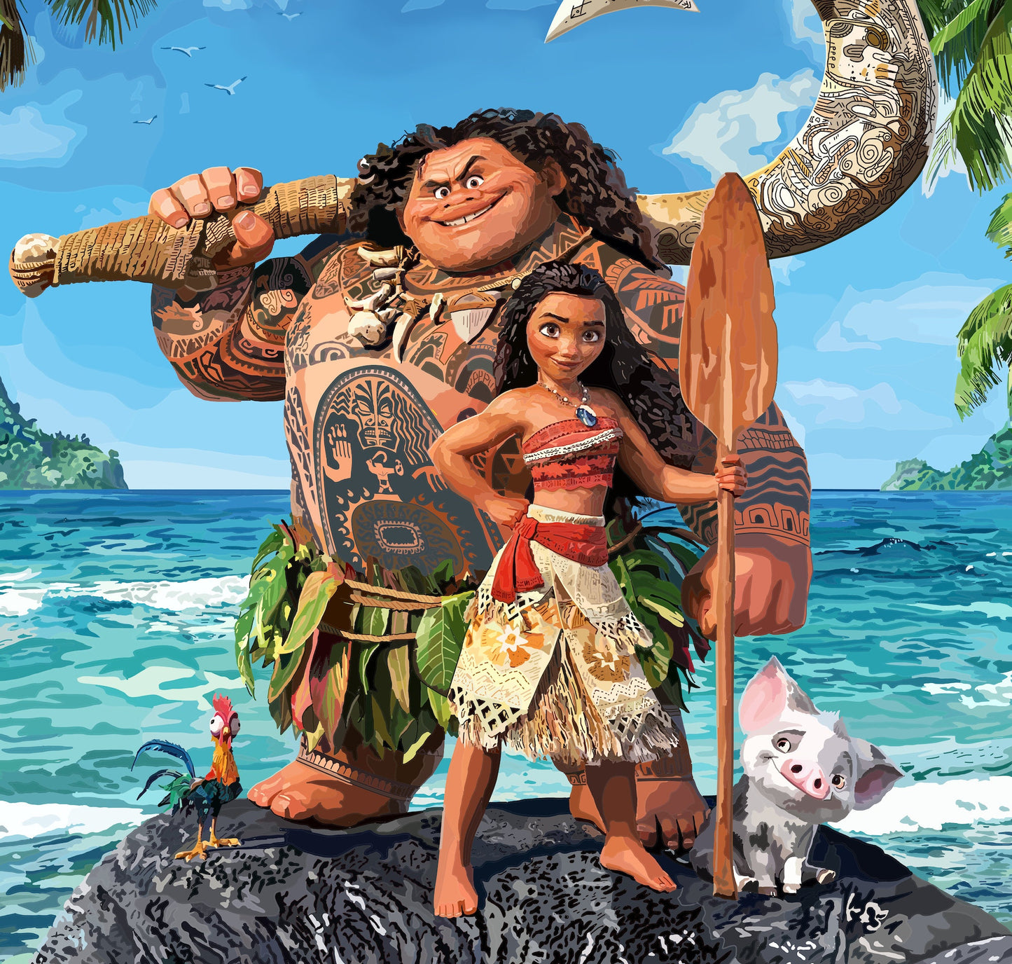 Moana Poster, Moana Movie Poster Landscape,Disney Moana Poster, Moana Print, Moana Wall Art