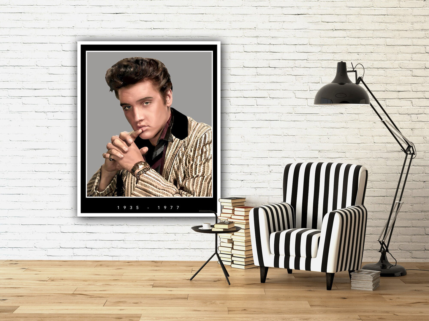 Elvis Presley Poster, Elvis Presley Fan Art, Home Decor, Gift Idea,  Elvis Presley Print, Elvis Presley Portrait, Rock and Roll