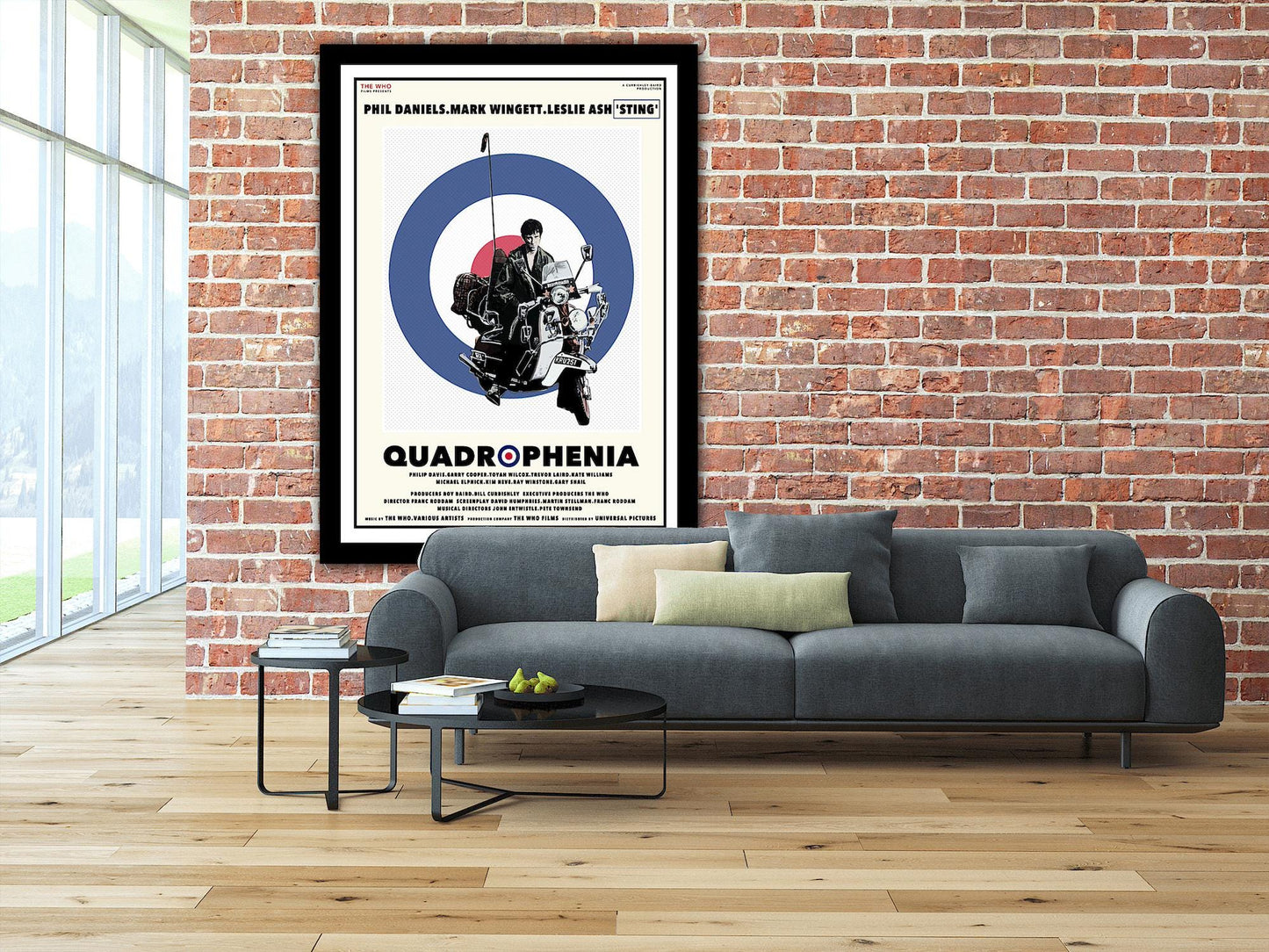 Quadrophenia Poster, Quadrophenia Poster,Home Decor Wall Art, Film Movie Poster, Hand Drawn Digital Artwork, Mod Poster, The Who Poster