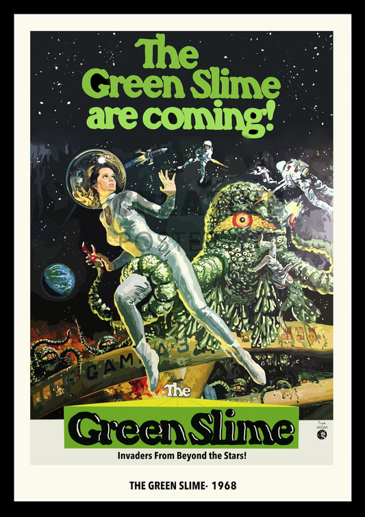 The Green Slime Poster, The Green Slime Movie Poster, The Green Slime Film Sci-Fi Print Poster