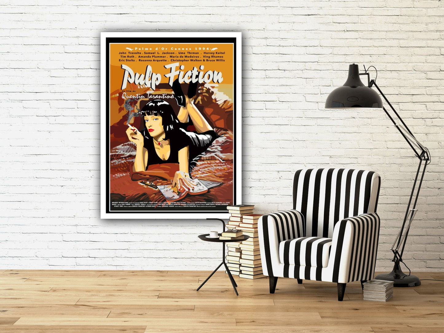 Pulp Fiction Poster, Pulp Fiction Movie Poster,Home Decor Wall Art, Film Movie Poster, Hand Drawn Digital Artwork