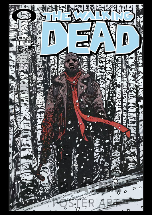 Walking Dead Poster, The Walking Dead Wall Art, Walking Dead Comic Art, Walking Dead Print, Walking Dead Graphic Poster