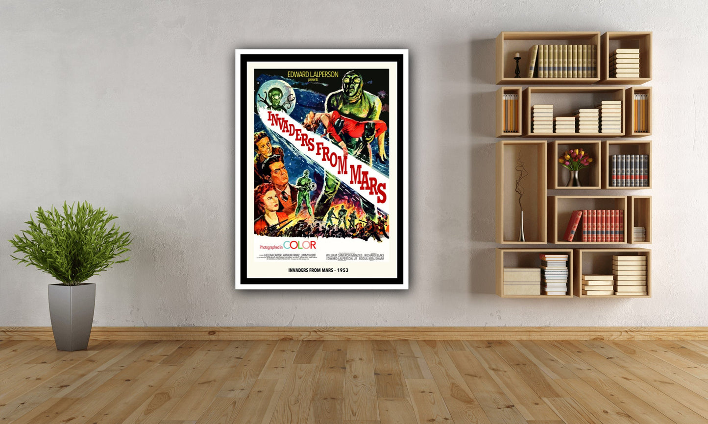 Invaders from Mars Poster, Invaders from Mars Movie Poster, Invaders from Mars Film Sci-Fi Print Poster