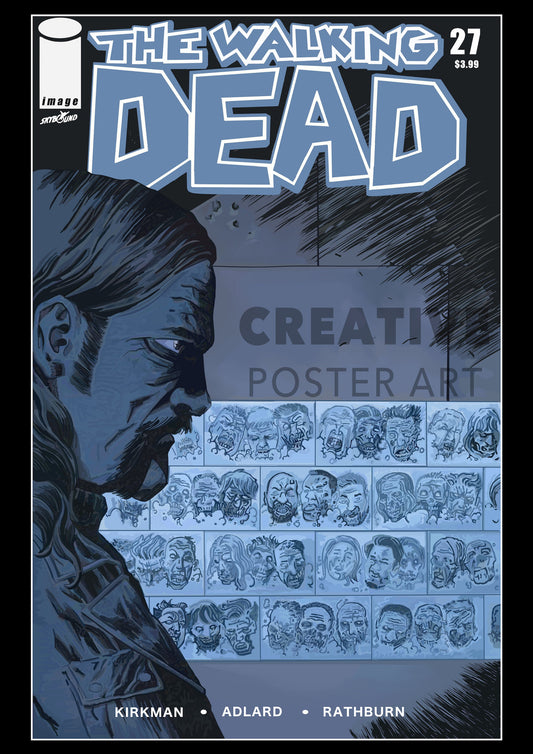 Walking Dead Poster, The Walking Dead Wall Art, Walking Dead Comic Art, Walking Dead Print, Walking Dead Graphic Poster