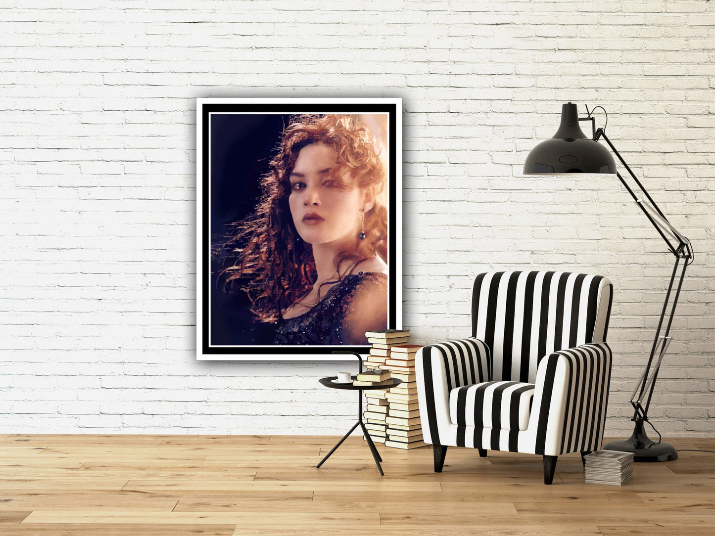 Kate Winslet Poster |  Kate Winslet Wall Art, Portrait, Rose Dawson Titanic Print, Kate Winslet Print, Titanic Poster