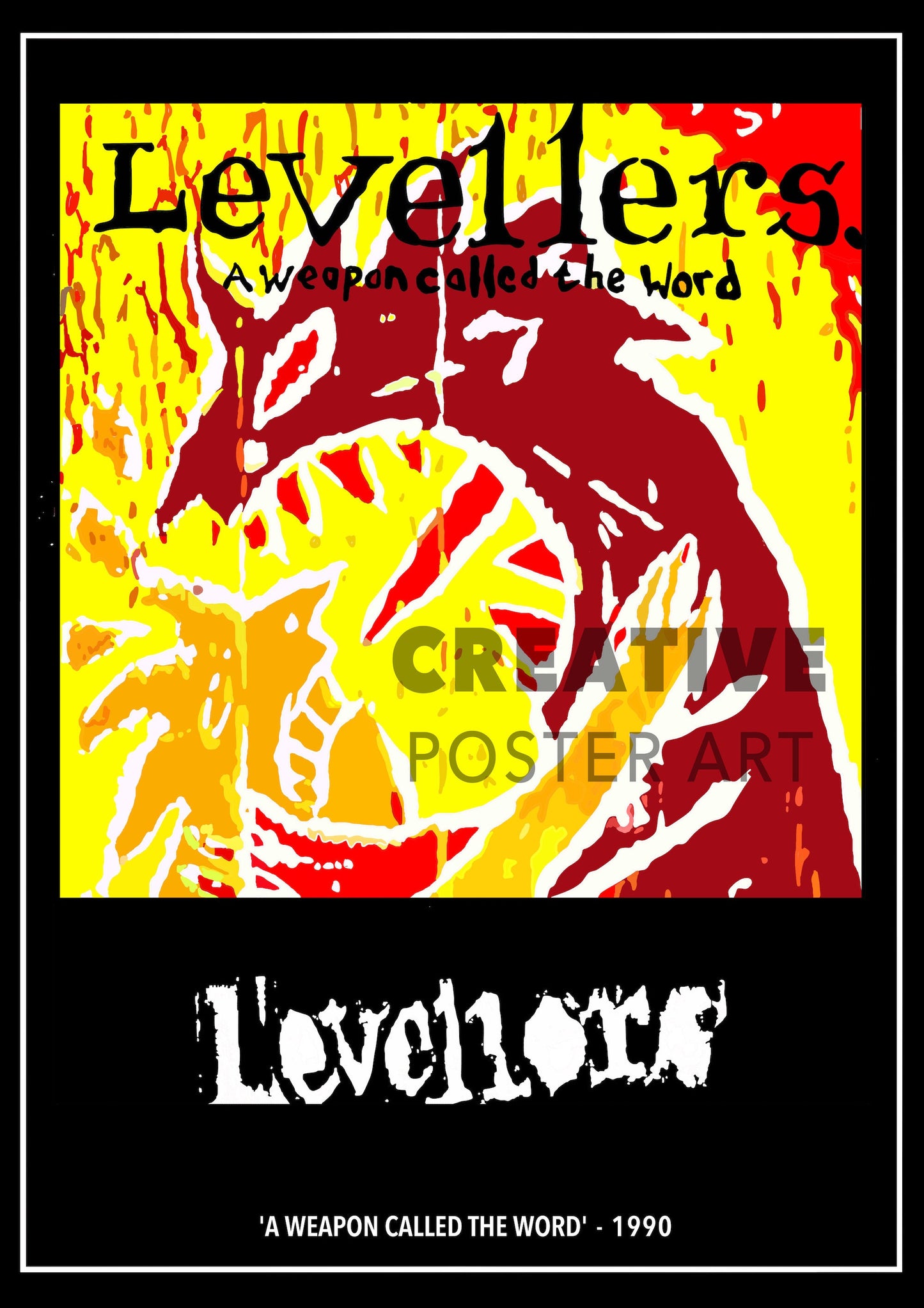 The Levellers Poster, A Weapon Called The Word Print, The Levellers Wall Art, The Levellers Print, The Levellers Poster