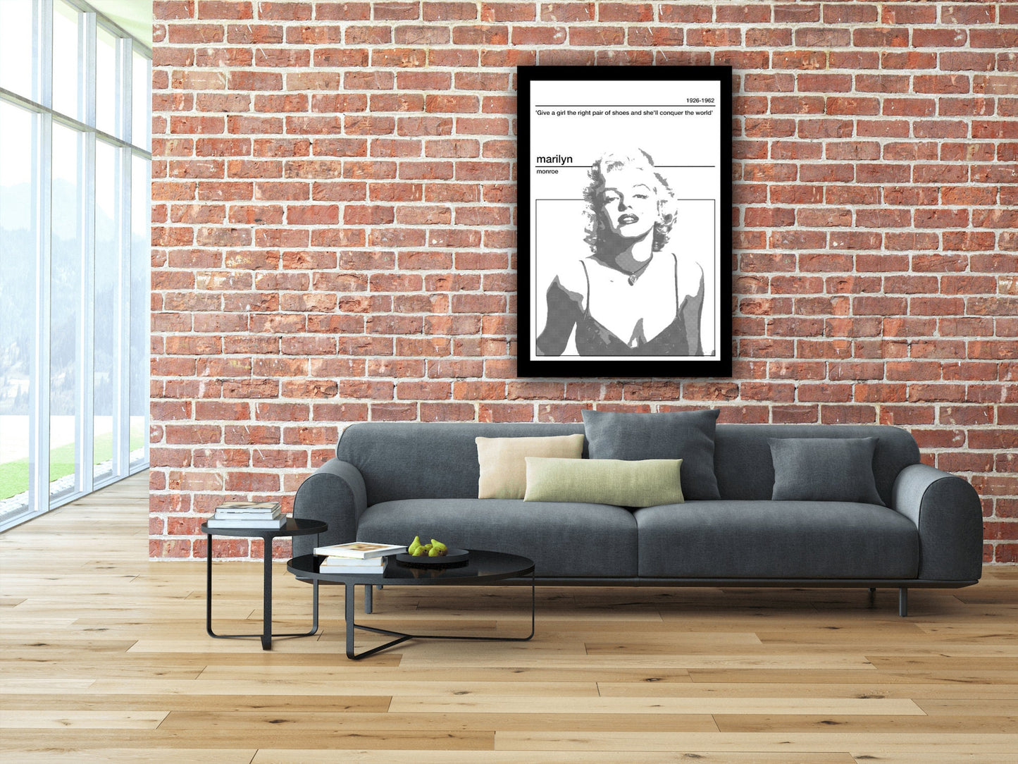 Marilyn Monroe Poster, Marilyn Monroe Wall Art, Home Decor, Gift Idea, Marilyn Monroe Print, Digital Artwork, Hand Drawn Art