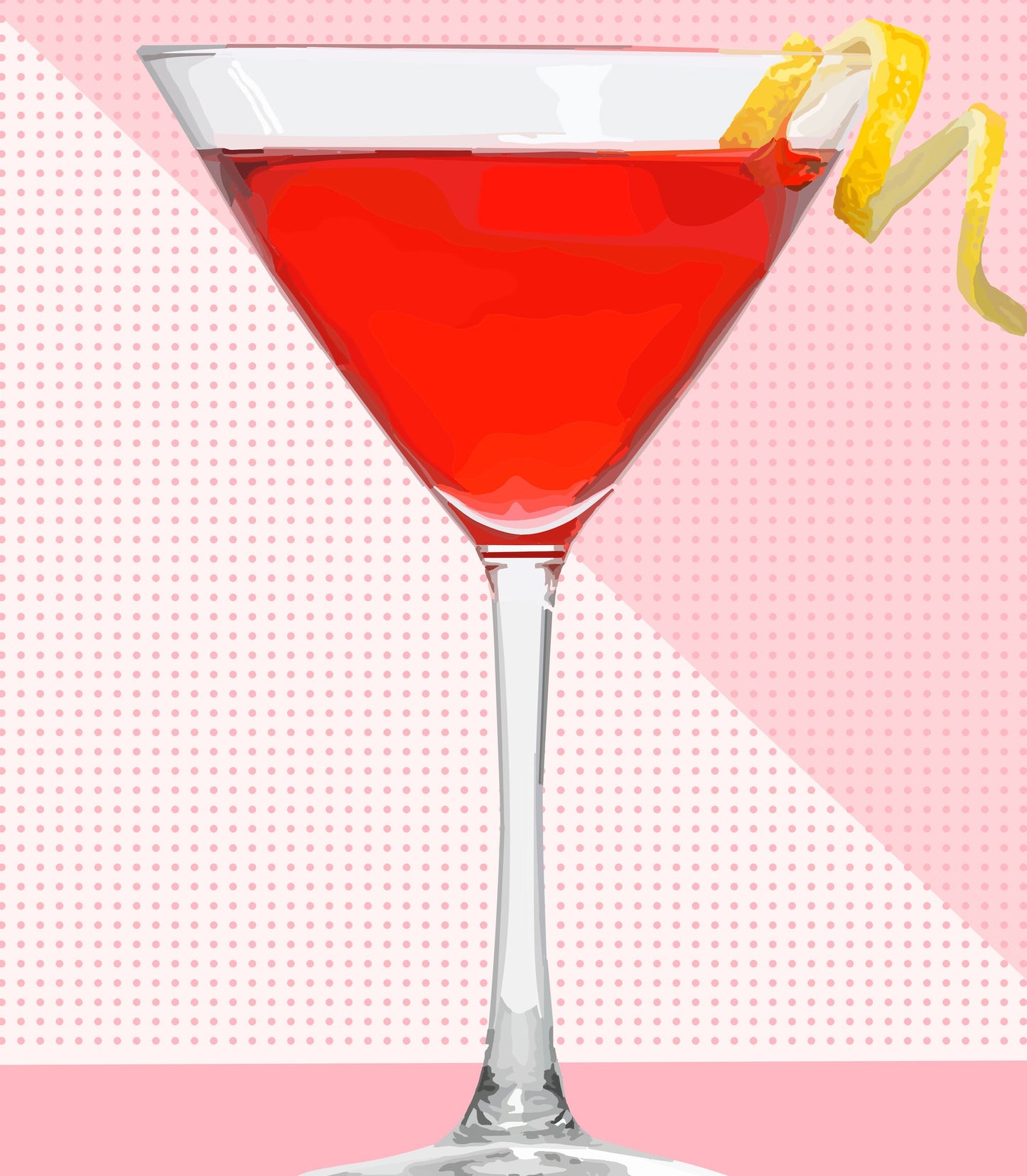 Cosmopolitan Cocktail Poster, Cosmo Print, Cosmo Cocktail Wall Art, Home Decor, Bar Art, Cocktail Print, Cosmo Poster, Bar Art, Bar Decor