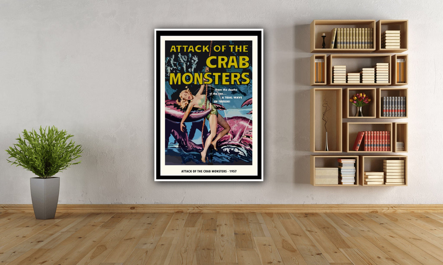 Attack of the Crab Monsters Poster, Attack of the Crab Monsters Movie Poster,Attack of the Crab Monsters Print