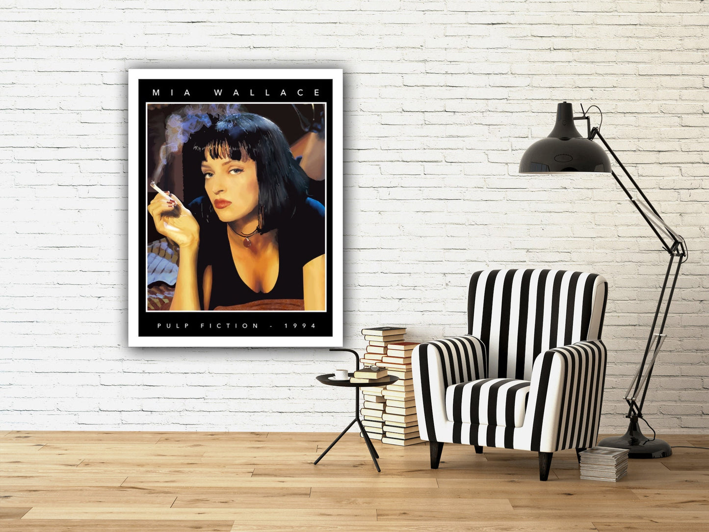 Mia Wallace Poster, Pulp Fiction Poster, Wall Art, Home Decor, Gift Idea, Mia Wallace Print, Pulp Fiction Print