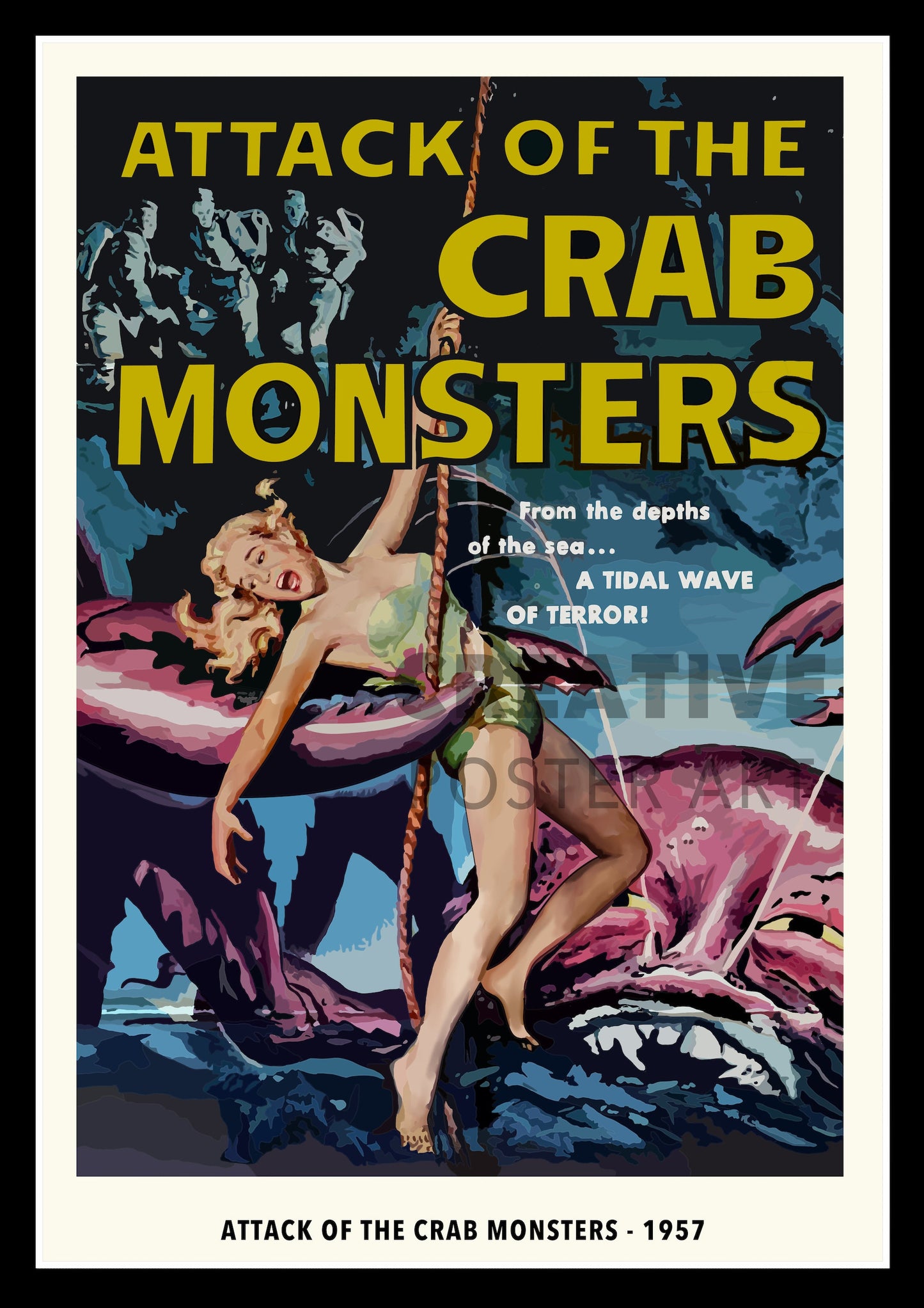 Attack of the Crab Monsters Poster, Attack of the Crab Monsters Movie Poster,Attack of the Crab Monsters Print