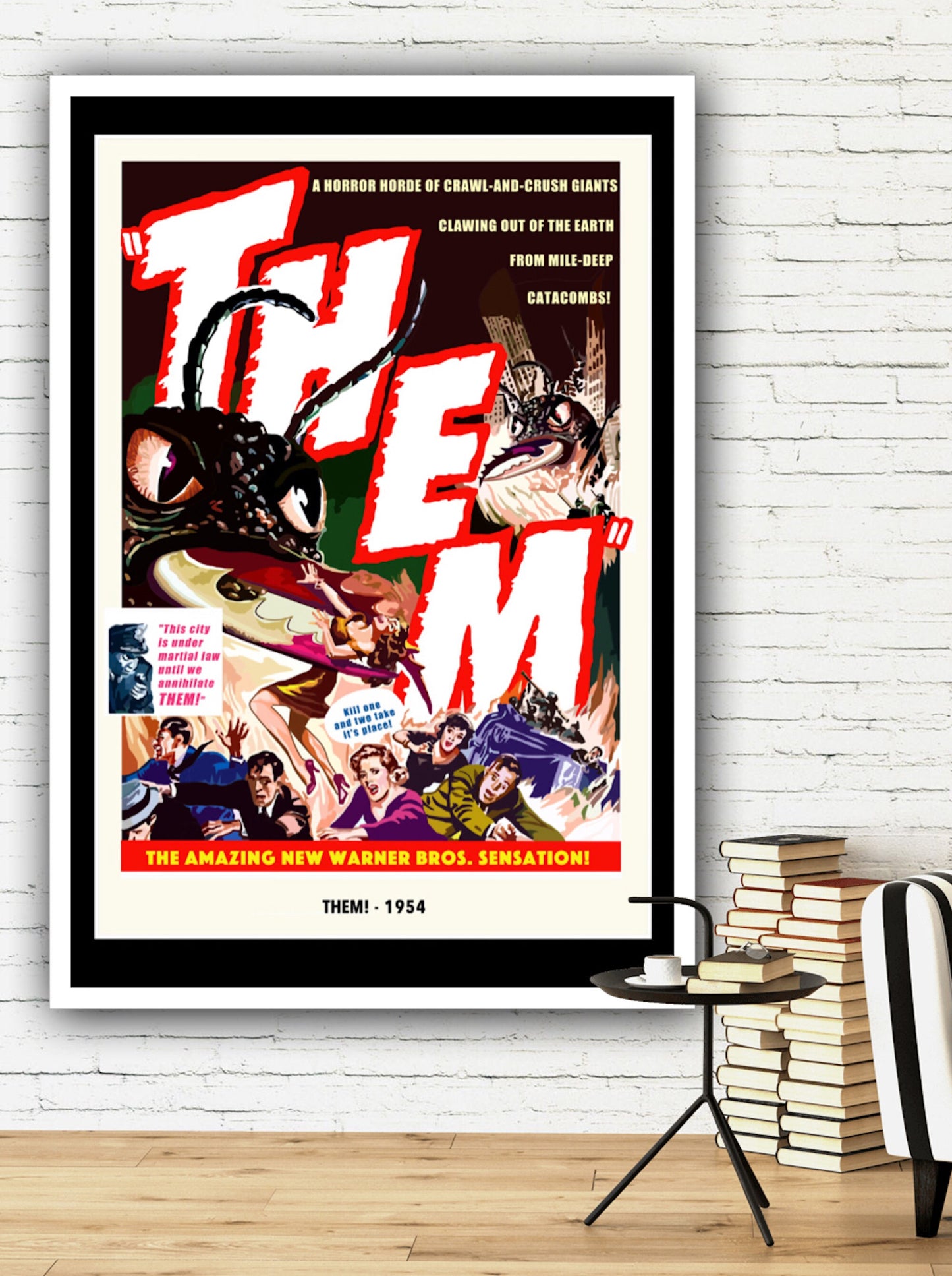 Them! Poster, Them Movie Poster, Them Monster Film Poster, Classic Sci-fi Film Poster, Them Film Poster