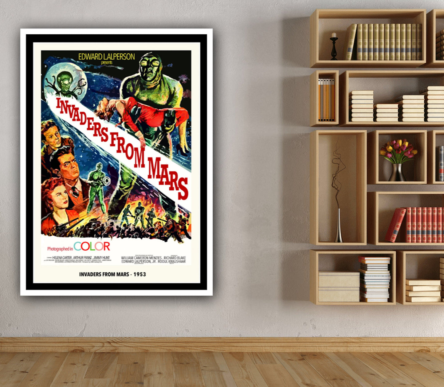 Invaders from Mars Poster, Invaders from Mars Movie Poster, Invaders from Mars Film Sci-Fi Print Poster