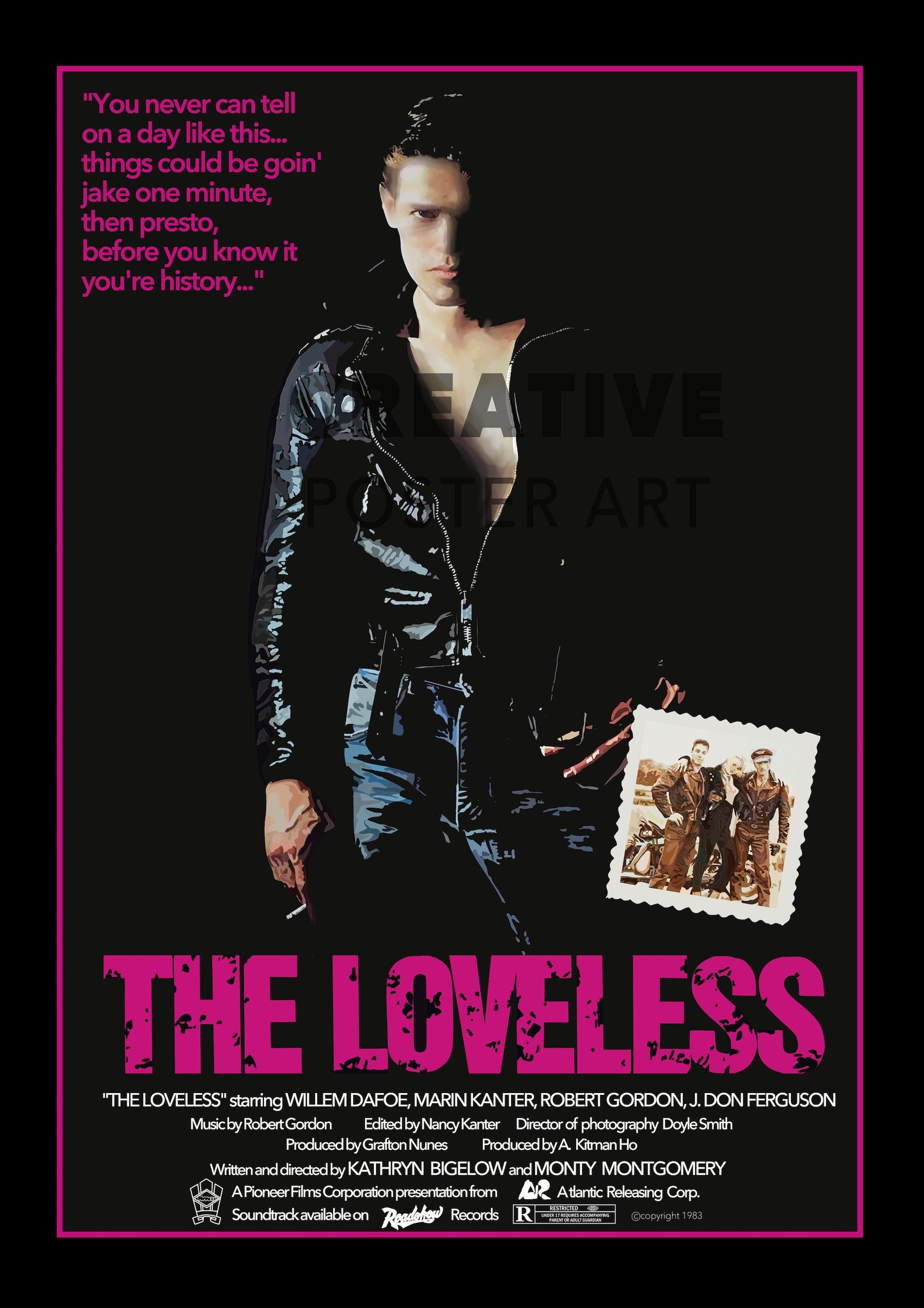 The Loveless Poster, The Loveless Movie Poster,Home Decor Wall Art, Film Movie Poster, Hand Drawn Digital Artwork