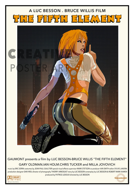 The Fifth Element Movie Poster, Fifth Element Movie Wall Art,Fifth Element Movie Print, Fifth Element Film Poster, Sizes A0/A1/A2/A3/A4