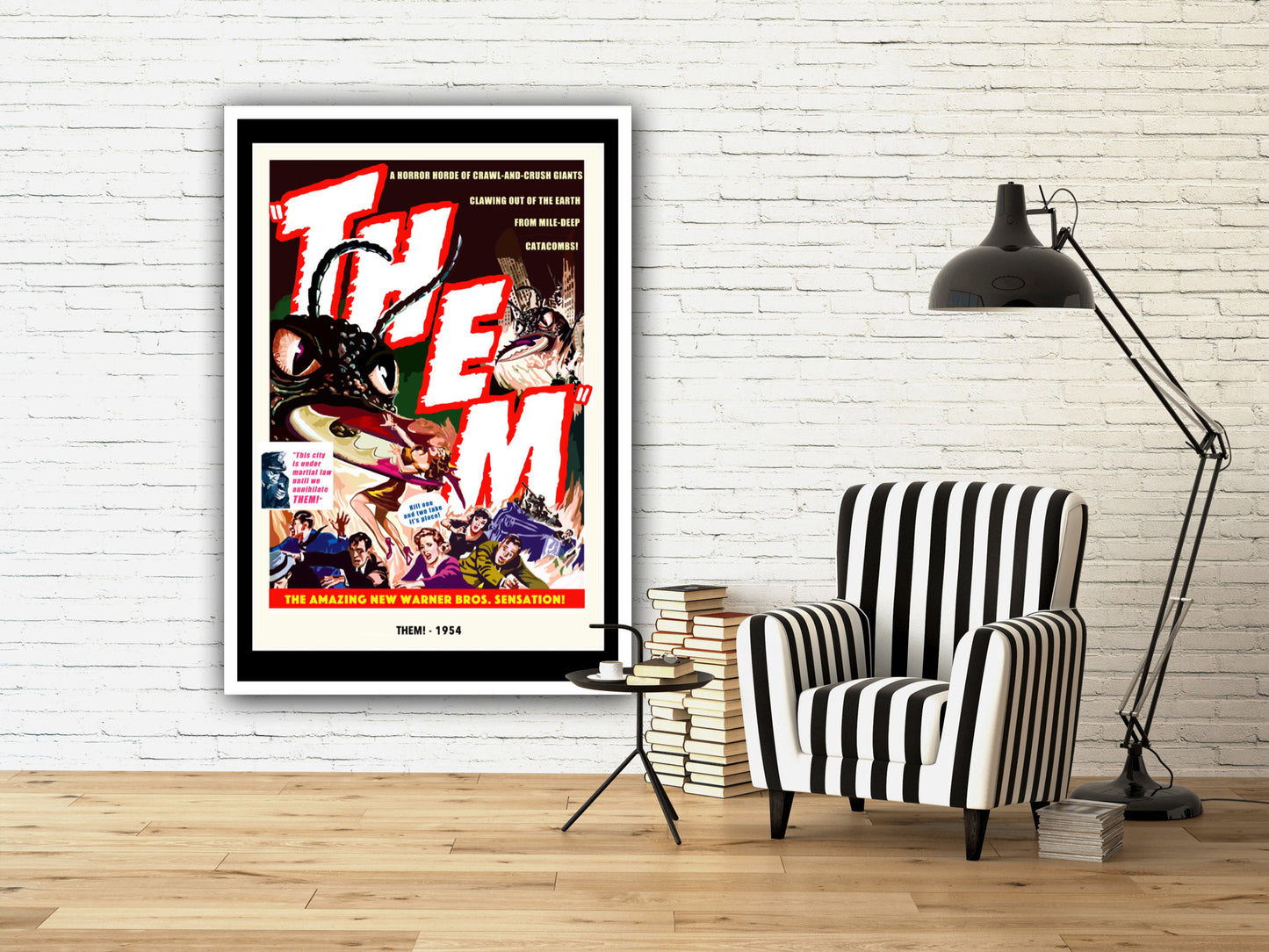 Them! Poster, Them Movie Poster, Them Monster Film Poster, Classic Sci-fi Film Poster, Them Film Poster