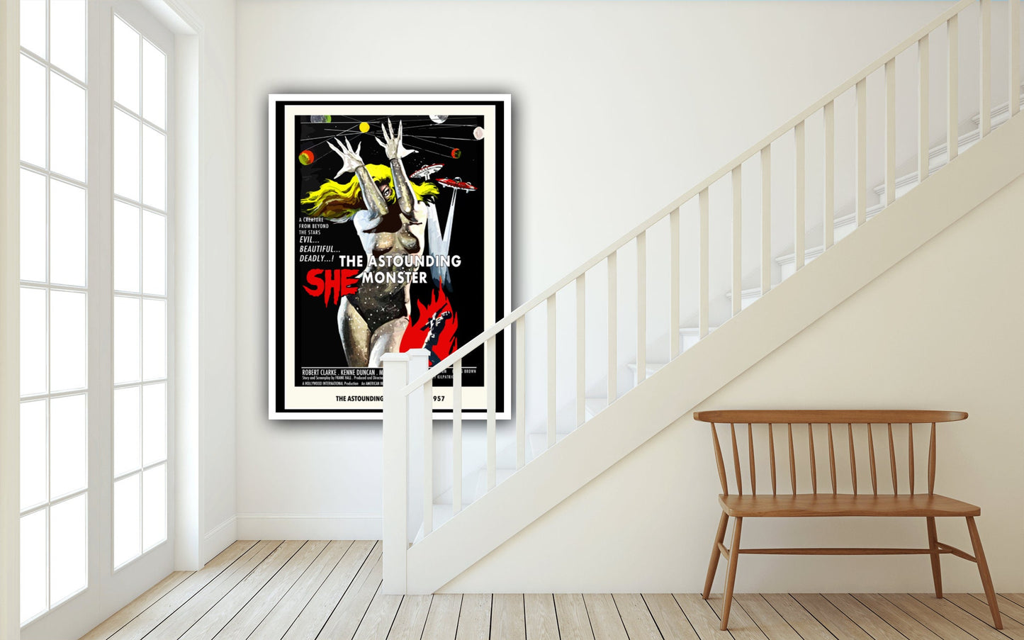 The Astounding She-Monster Poster, She-Monster Movie Poster, Retro Sci-fi Movie Poster, Classic Sci-fi Movie Poster