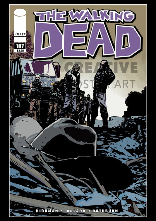 Walking Dead Poster, The Walking Dead Wall Art, Walking Dead Comic Art, Walking Dead Print, Walking Dead Graphic Poster