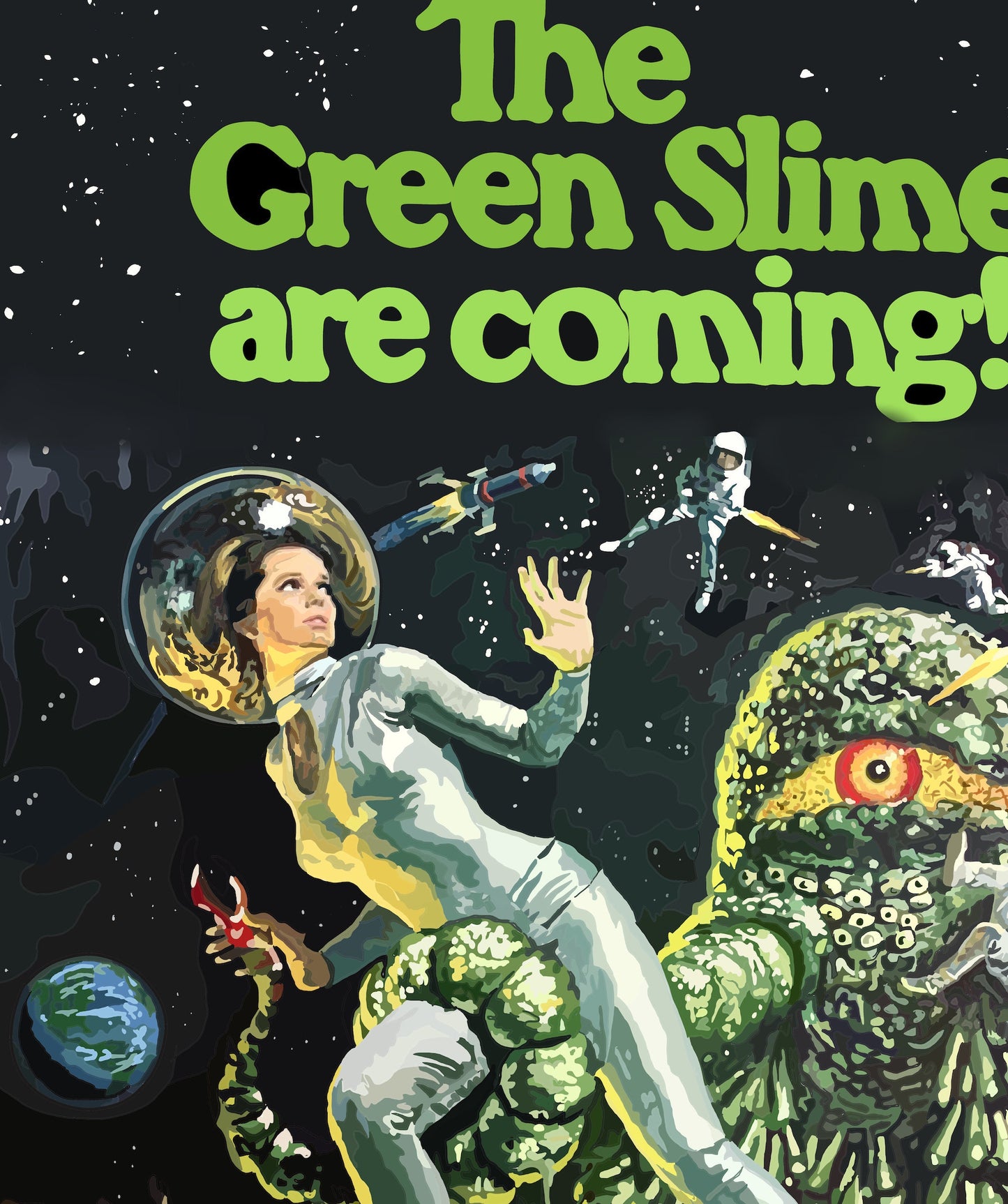 The Green Slime Poster, The Green Slime Movie Poster, The Green Slime Film Sci-Fi Print Poster