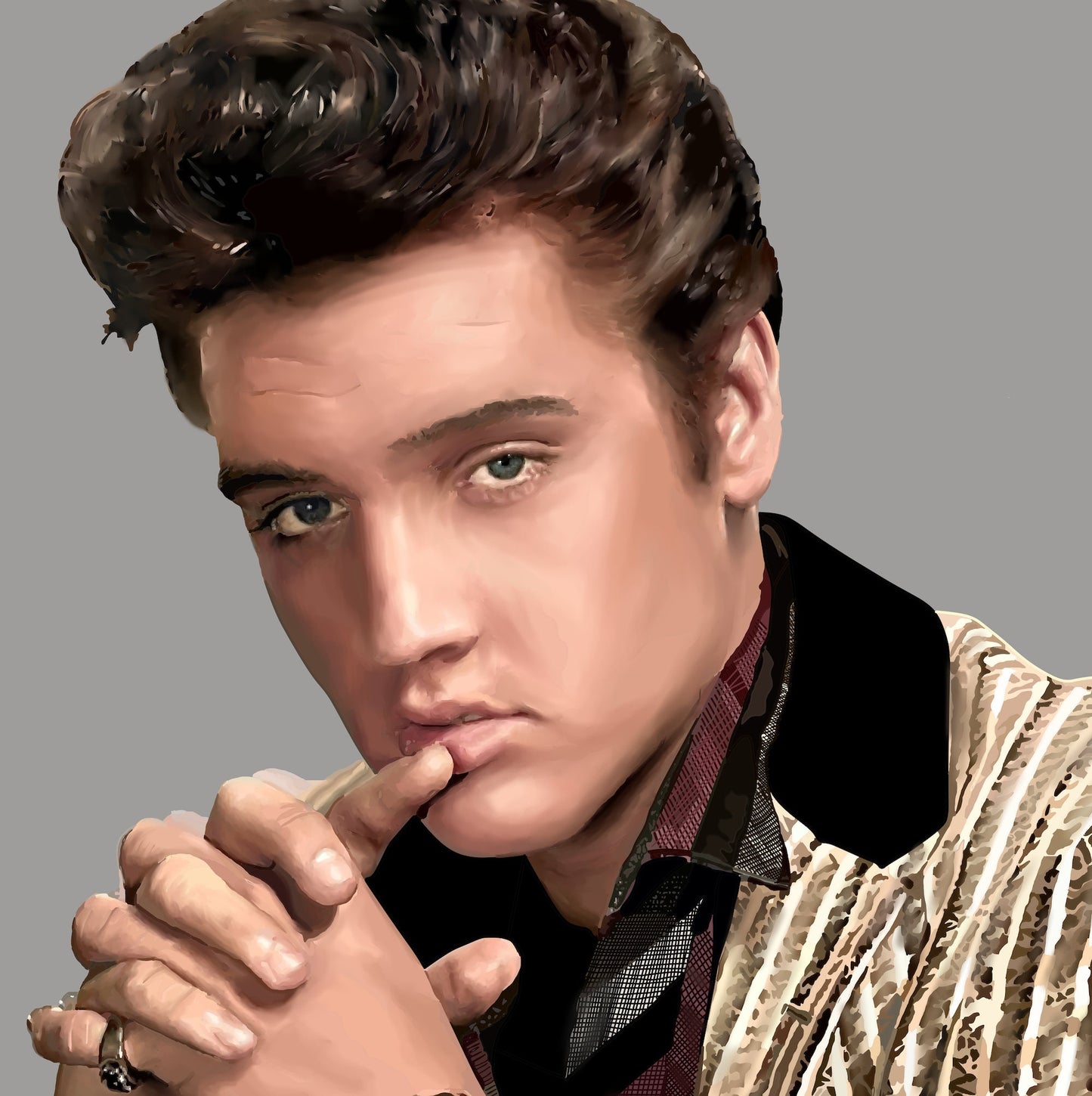 Elvis Presley Poster, Elvis Presley Fan Art, Home Decor, Gift Idea,  Elvis Presley Print, Elvis Presley Portrait, Rock and Roll